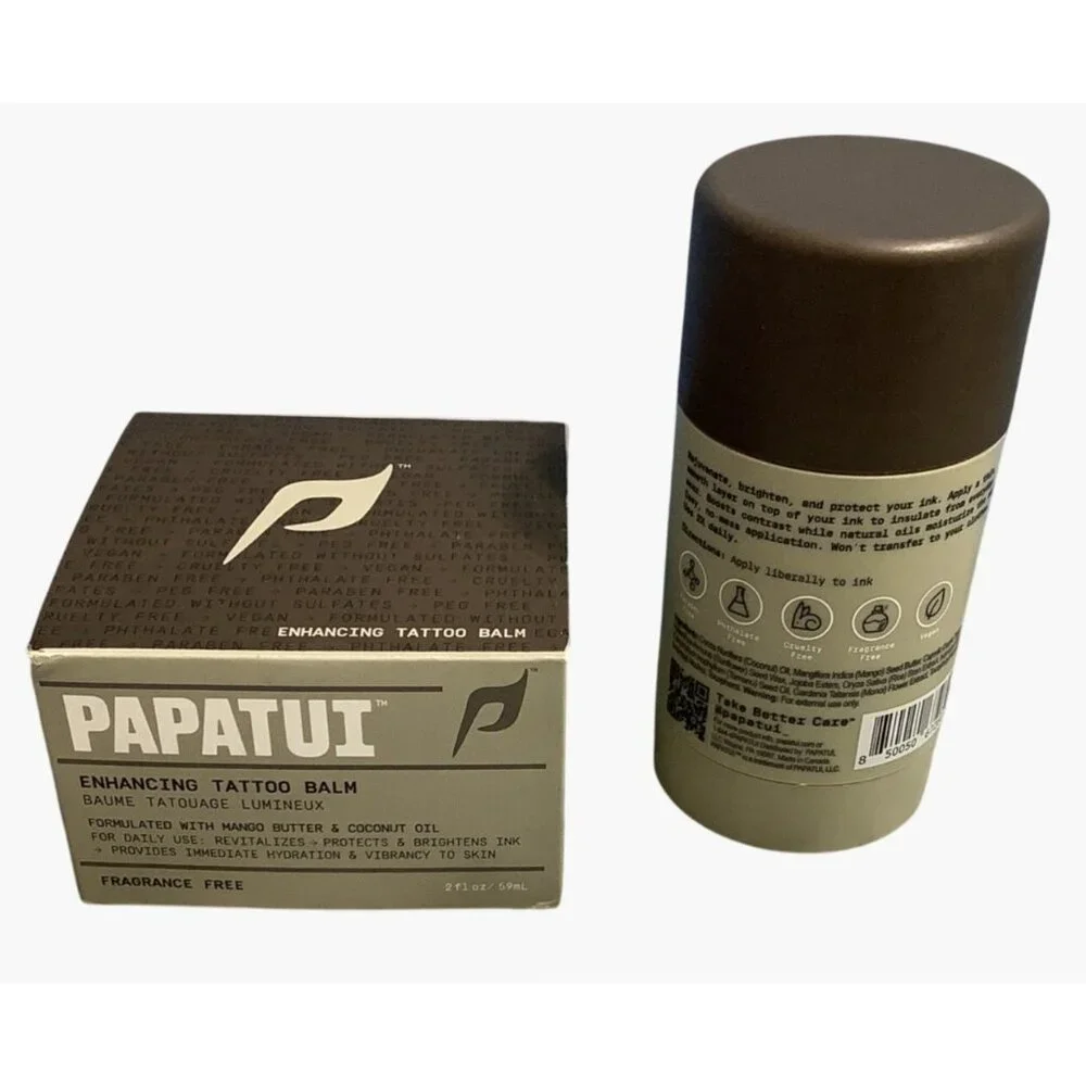 Papatui Enhancing Tattoo Balm & Stick Set Mango Butter & Coconut Oil